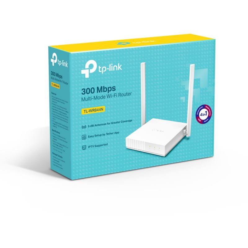 TP-LINK TL-WR844N, 300 Mbps Multi-Mode Wi-Fi Router – obrázok 1